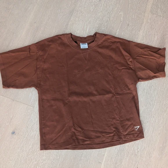 Gymshark Rust Crew Neck Work Out Tee - Picture 1 of 4